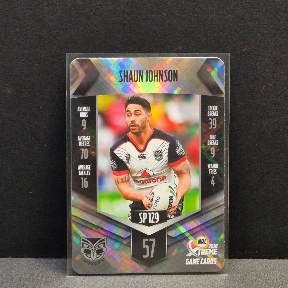 2018 NRL Xtreme - Silver Parallel - SP129 - Shaun Johnson