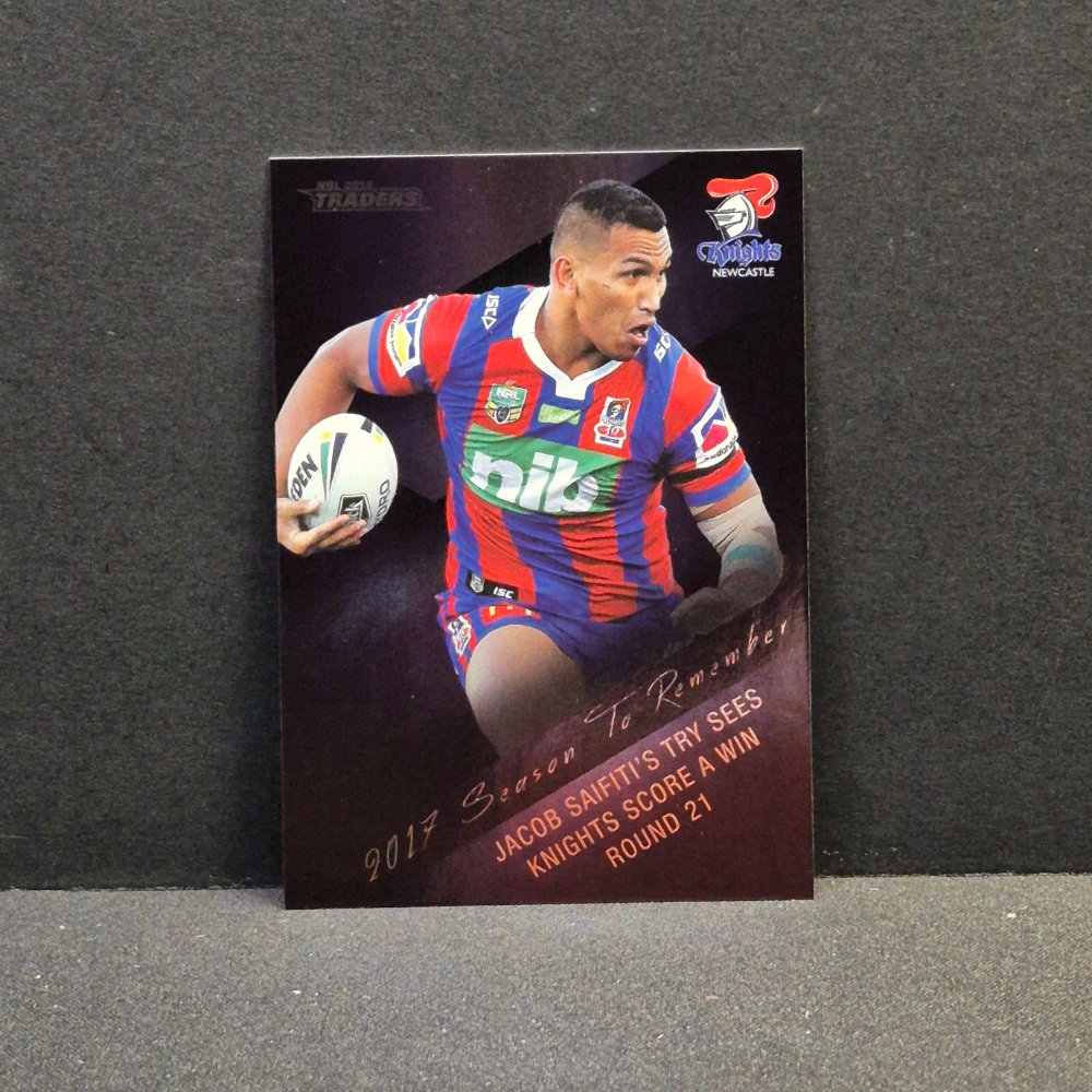 2018 NRL Traders - Season to Remember - SR23 - Jacob Saifiti
