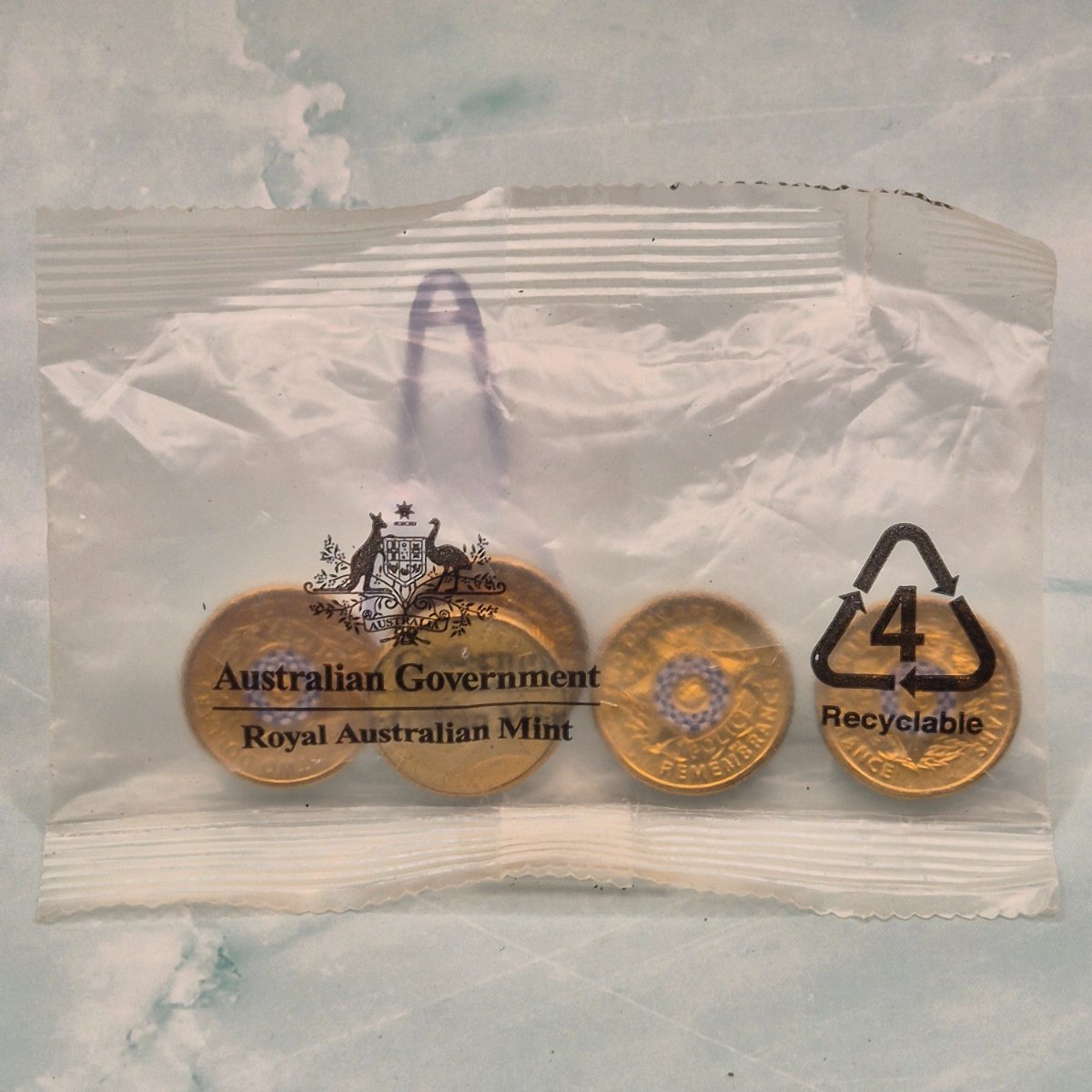 Sealed Royal Australian Mint Bag of 5x 2019 $2 coloured Police Remembrance Coins
