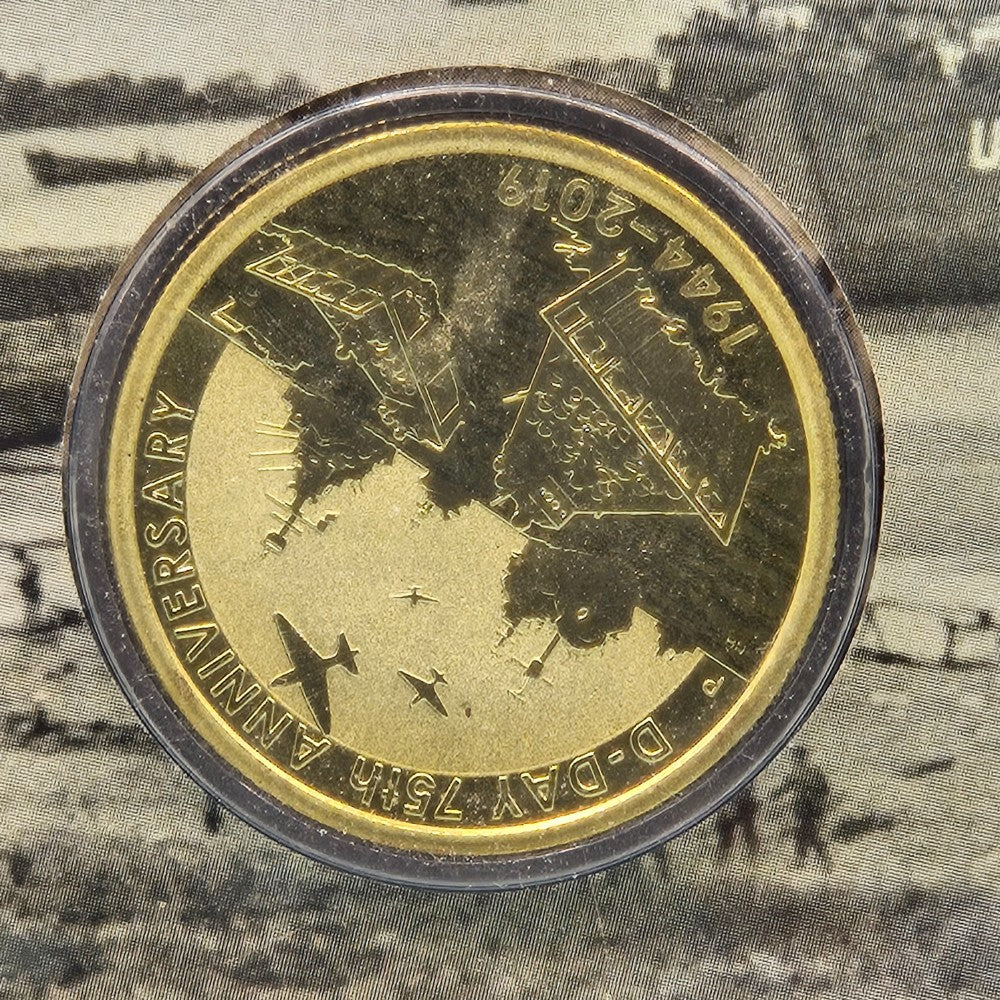 2019 $1 Perth Mint D-Day 75th Anniversary coin reverse