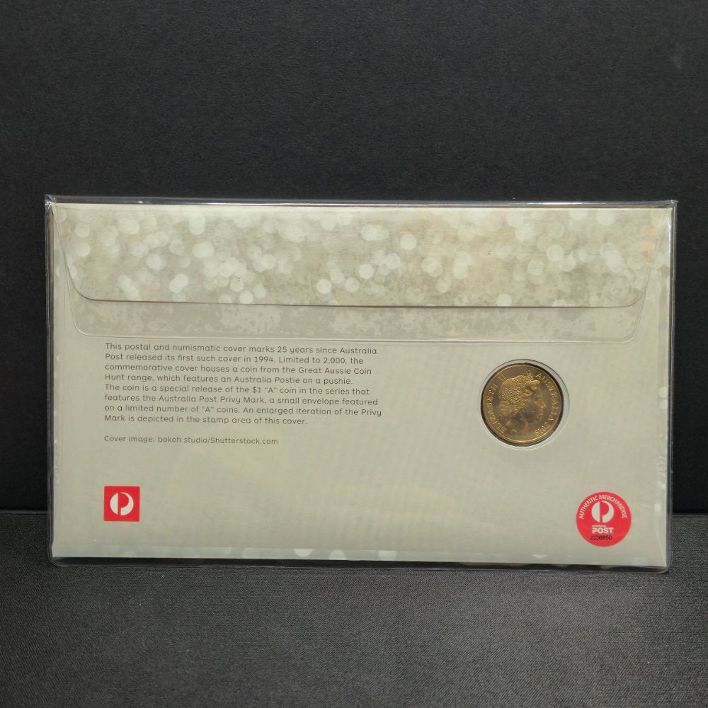 2019 $1 25 Years of Postal and Numismatic Cover Envelope Privy Mark PNC