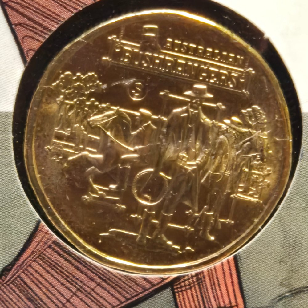 2019 $1 The Bold, The Bad and the Ugly - Ben 'Brave' Hall 'S' Counterstamp Carded Coin