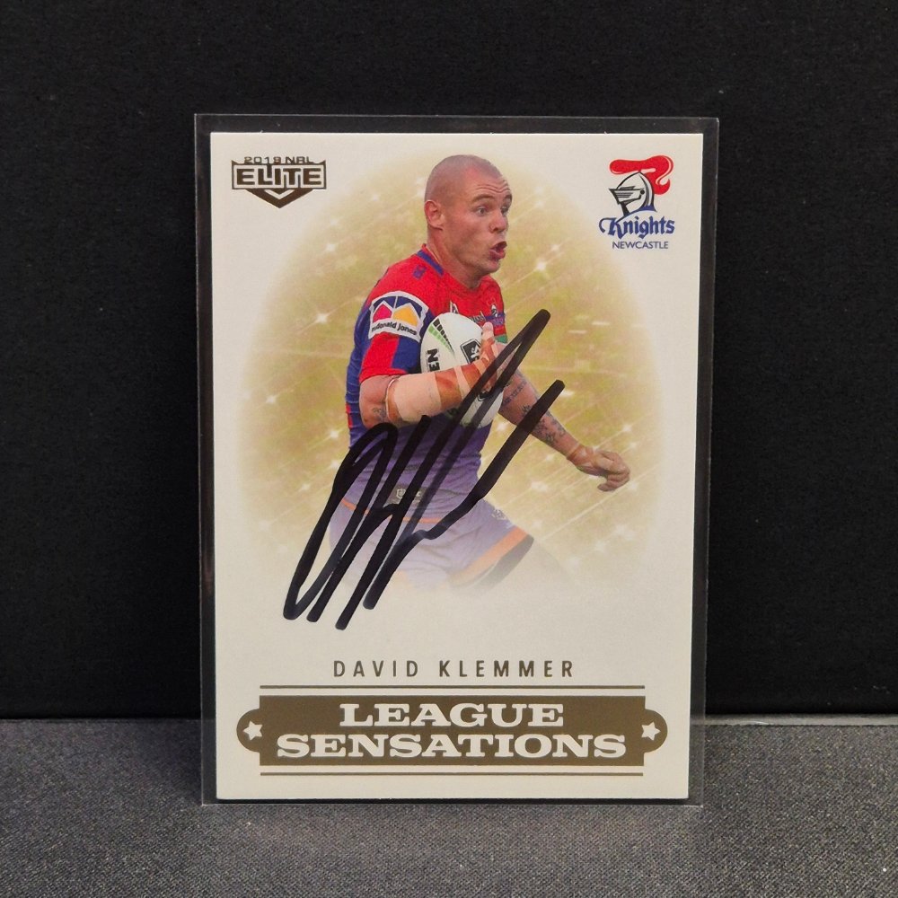 2019 NRL Traders Elite - League Sensations Signature - LS08 - David Klemmer