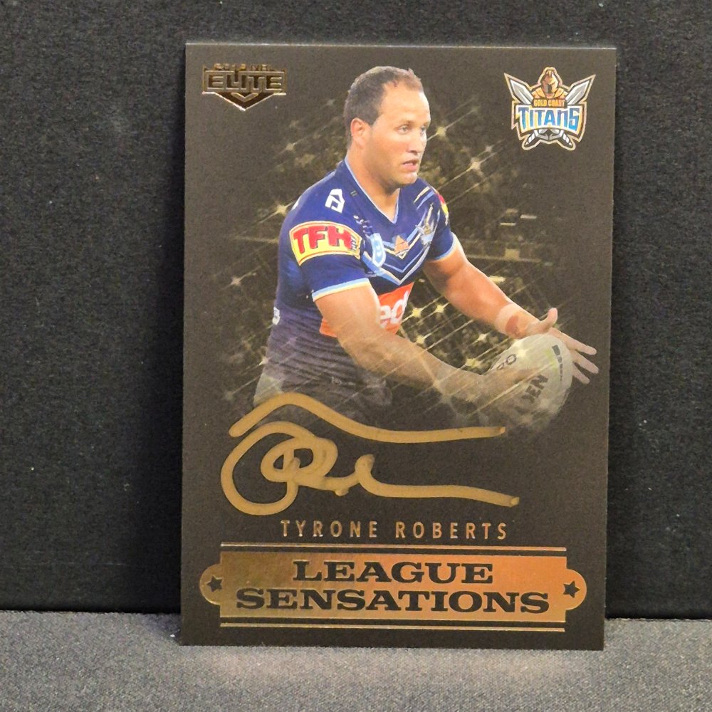 2019 NRL Traders Elite League Sensation Black Tyrone Roberts #38/40