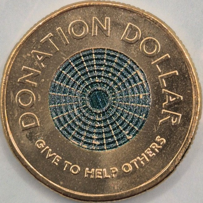 2020 $1 Donation Dollar Uncirculated Coin reverse