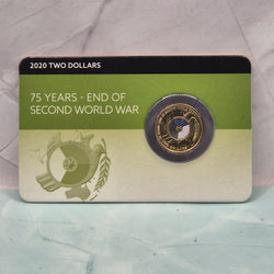 2020 $2 75 Years End of Second World War Downies Collectables Card - old design front