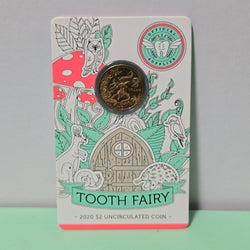 2020 $2 Tooth Fairy Carded Uncirculated Coin card front
