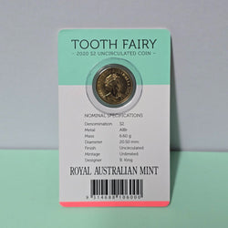 2020 $2 Tooth Fairy Carded Uncirculated Coin card back