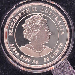 2020 Perth Mint Half Ounce Australian Lunar Series III Year of the Mouse Silver Proof reverse