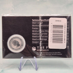 2020 Perth Mint 1/10oz 75th Anniversary of the End of World War II Silver carded coin back of card