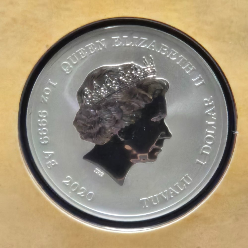 2020 Perth Mint John Wayne 'The Duke' 1oz Silver Coin in Card