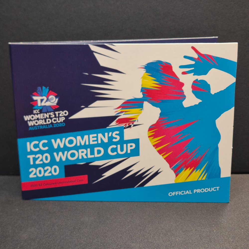 2020 $2 ICC Women’s T20 World Cup Coloured Uncirculated Coin Folder