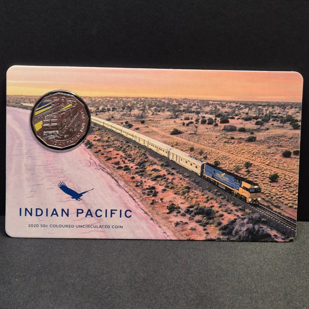 2020 50c Indian Pacific Uncirculated Carded Coin