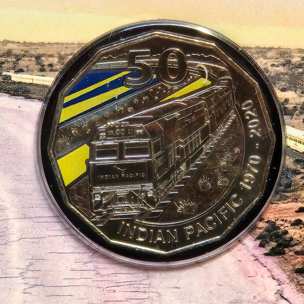 2020 50c Indian Pacific Uncirculated Carded Coin
