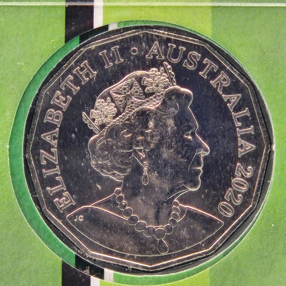 2020 50c Supercars 1984 Ford XE Falcon Greens-TUF Dick Johnson PNC