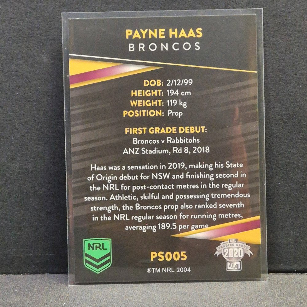 2020 NRL Traders - Parallels - PS005 - Payne Haas