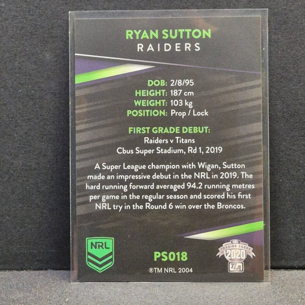2020 NRL Traders - Parallels - PS018 - Ryan Sutton