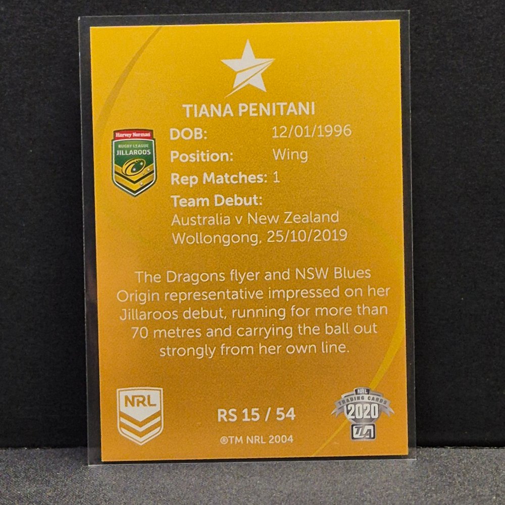 2020 NRL Traders - Representative Stars - RS15 - Tiana Penitani
