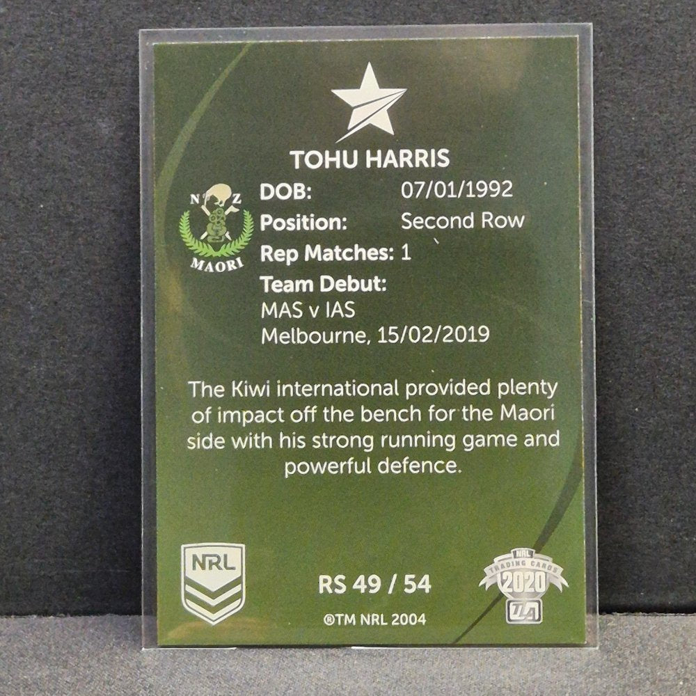 2020 NRL Traders - Representative Stars - RS49 - Tohu Harris