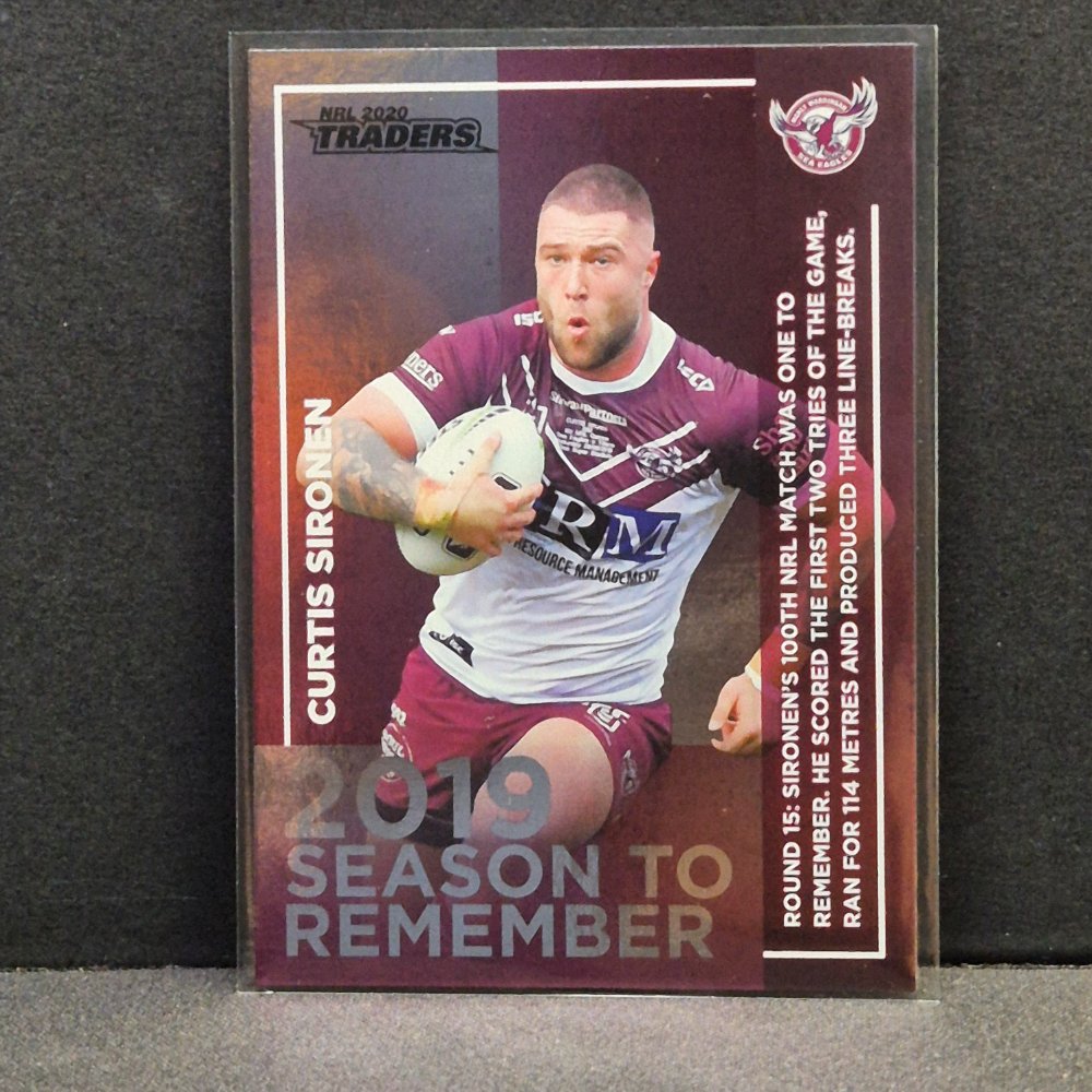 2020 NRL Traders - Season to Remember - SR16 - Curtis Sironen