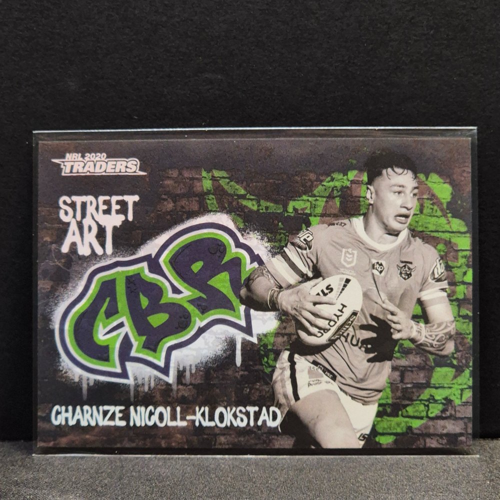 2020 NRL Traders - Street Art Black - SABK02 - Charnze Nicoll-Klokstad