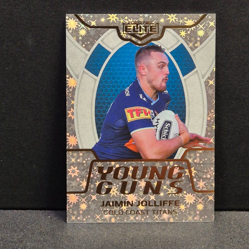 2020 NRL Traders Elite - White - Young Gun Parallel - Jaimin Jolliffe