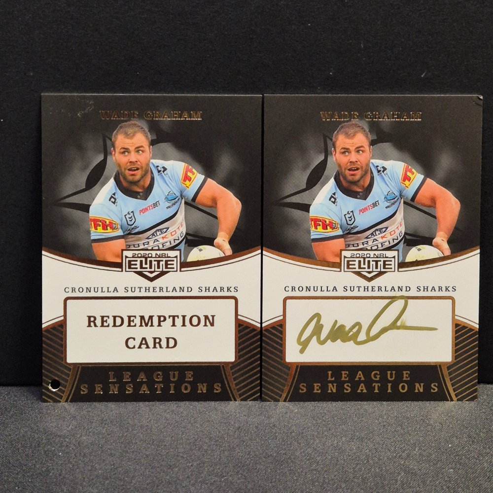 2020 NRL Traders Elite - League Sensation Black - Signature - LSB04 - Wade Graham