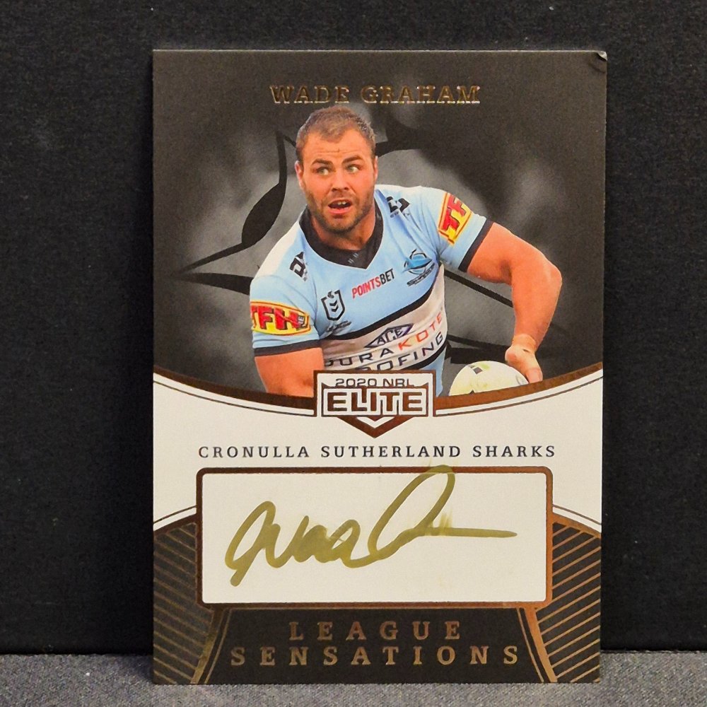 2020 NRL Traders Elite - League Sensation Black - Signature - LSB04 - Wade Graham