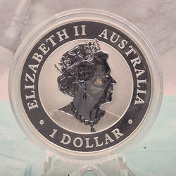 2021 1oz Silver Bullion Coin from Perth Mint. First Year featuring a Wombat. Obverse.