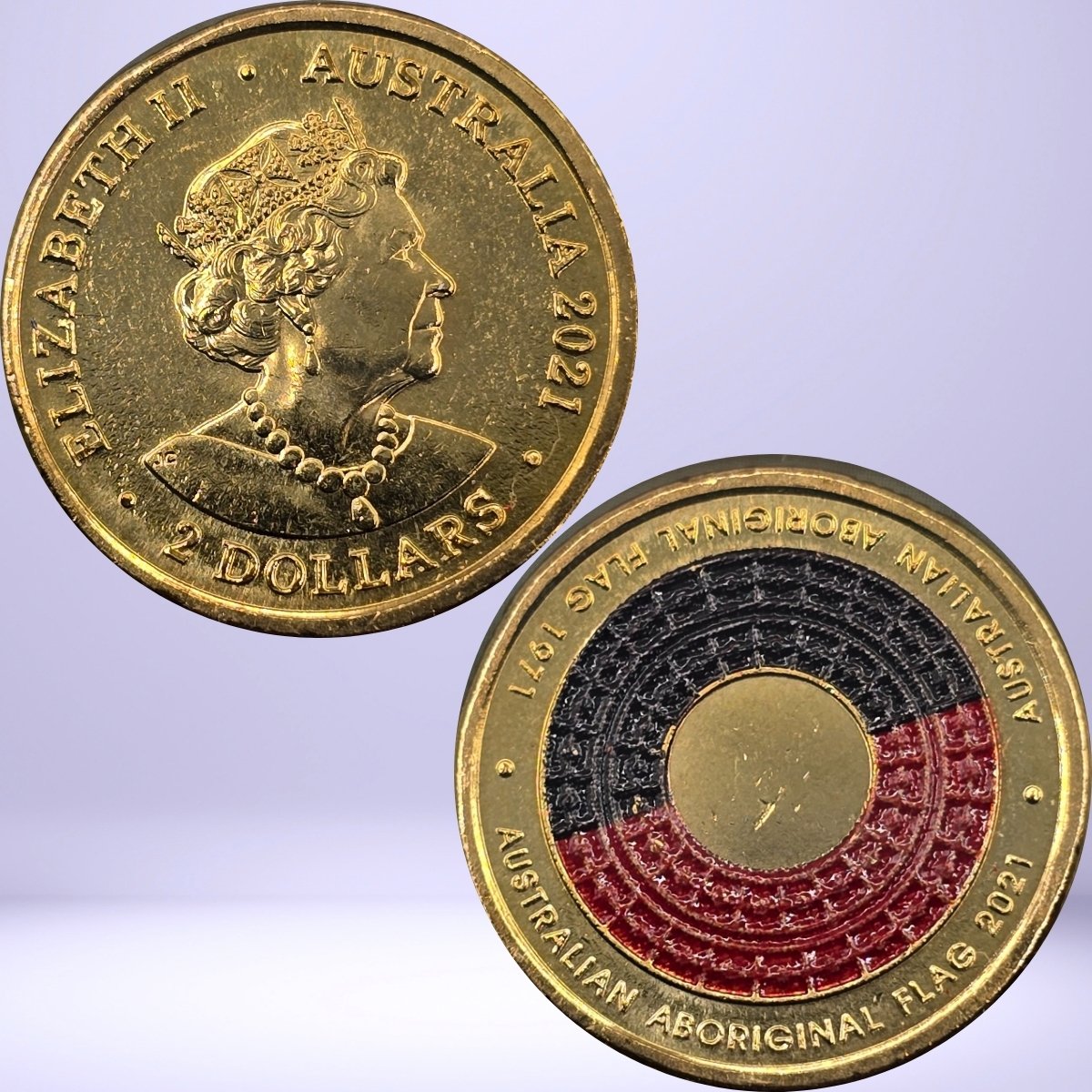 2021 $2 Australian Aboriginal Flag Uncirculated Coin