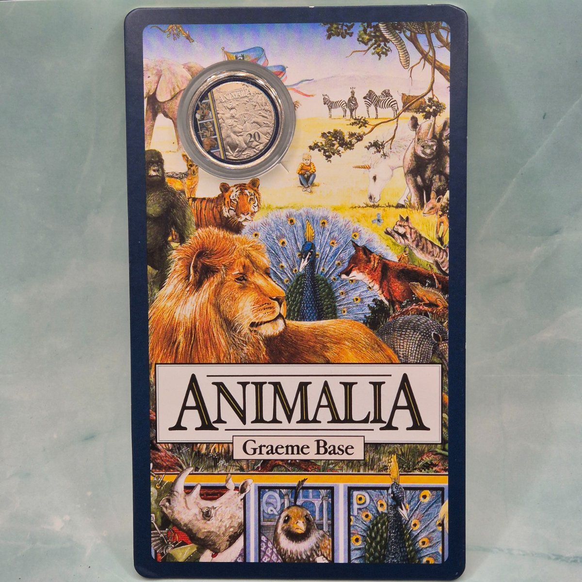 2021 20c 35th Anniversary of the Animalia Book by Graeme Base Coloured Coin on card