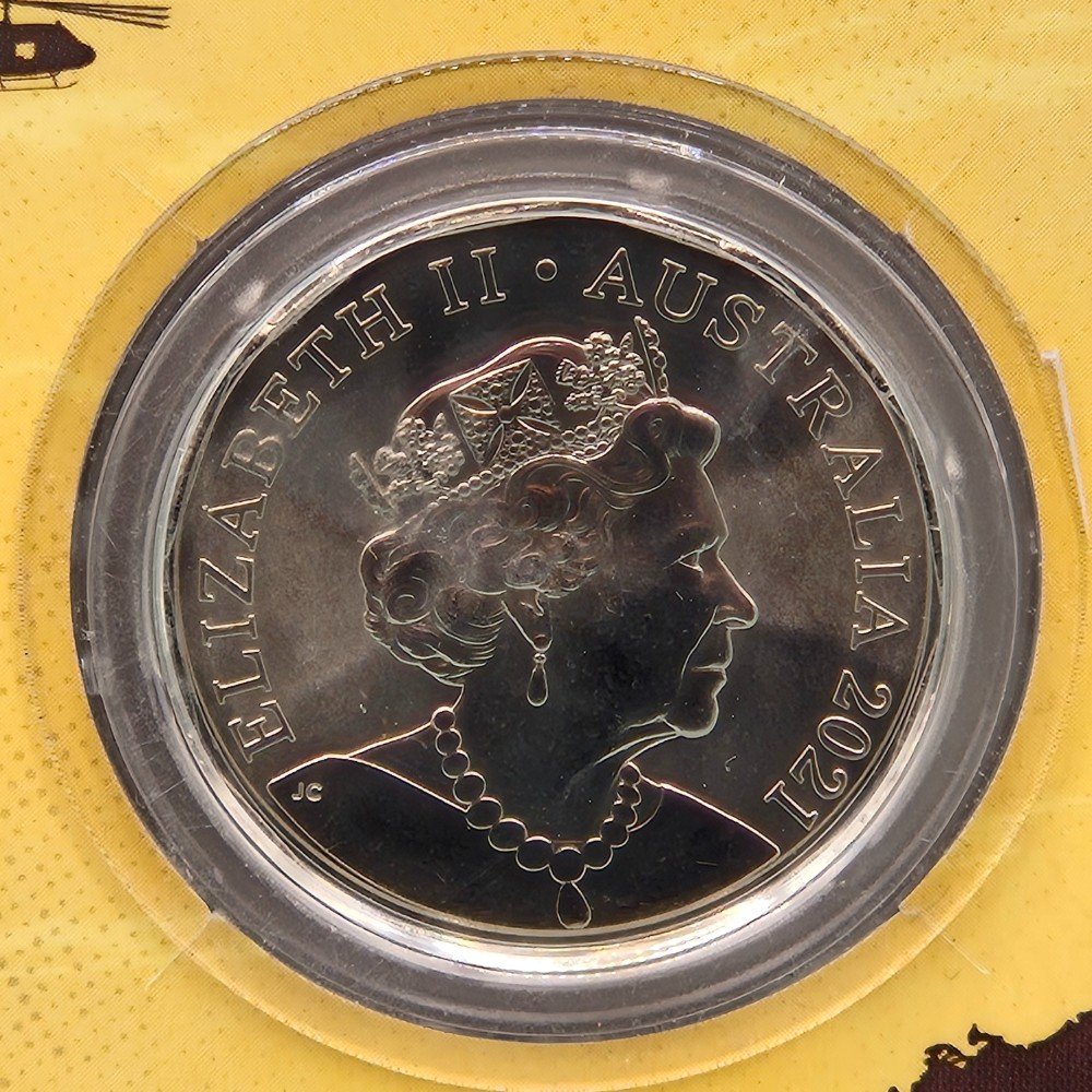 2021 50c 50th Anniversary of Operation Overlord Carded Coin