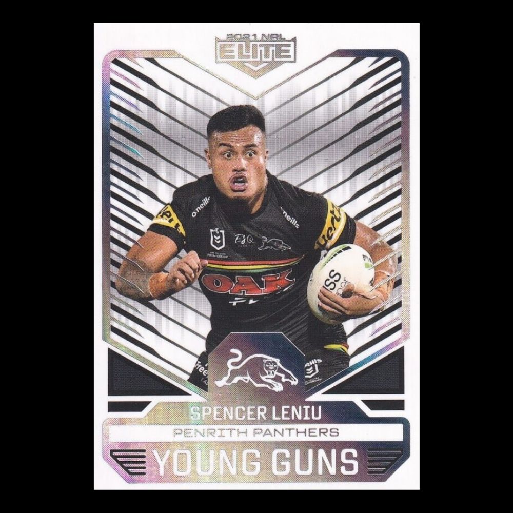 2021 NRL Traders Elite - Young Guns - YG21 - Spencer Leniu