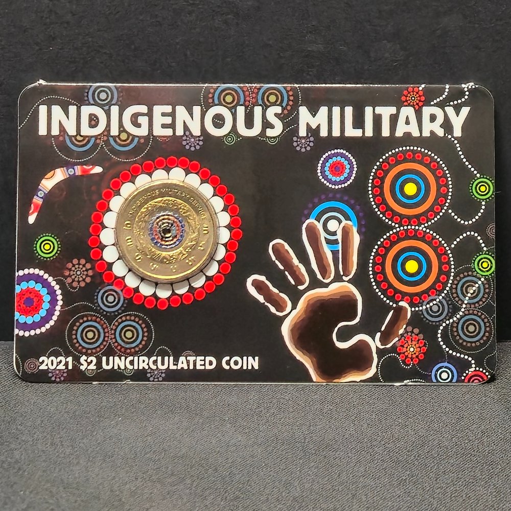 2021 $2 Indigenous Military ACBC Carded Unc Coin