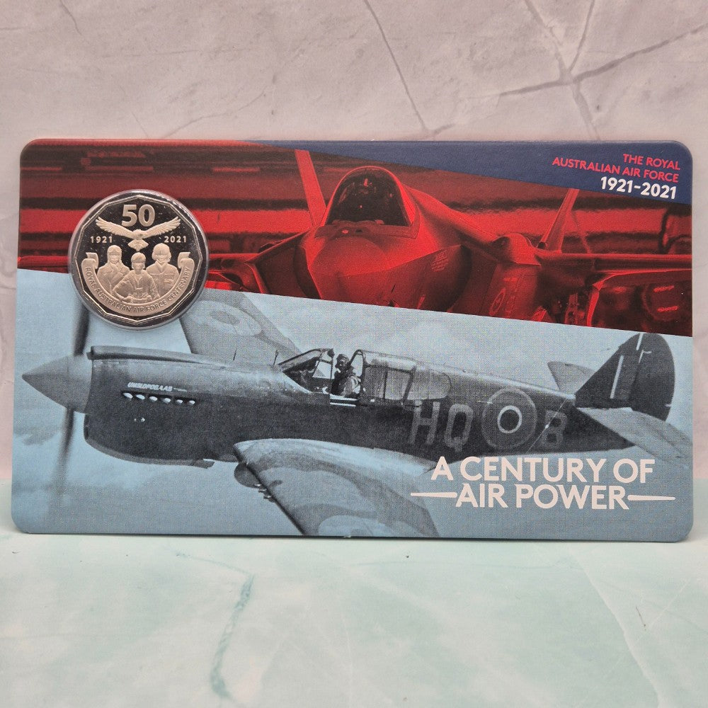 2021 50c RAAF Centenary Eleven Coin Collection in Collector Tin