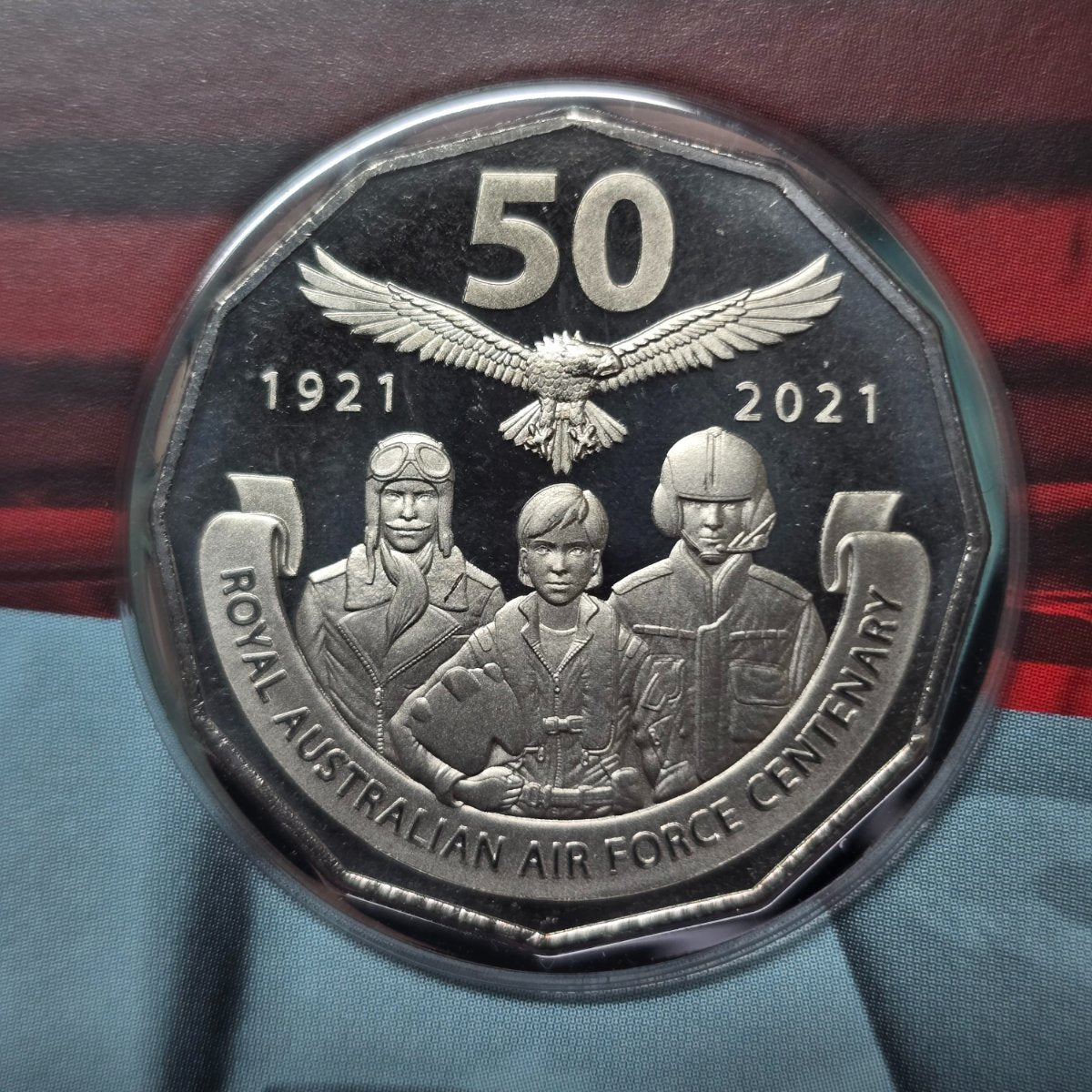 2021 50c RAAF Centenary Eleven Coin Collection in Collector Tin