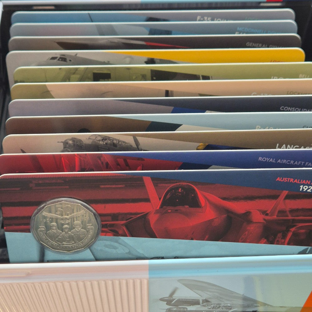 2021 50c RAAF Centenary Eleven Coin Collection in Collector Tin