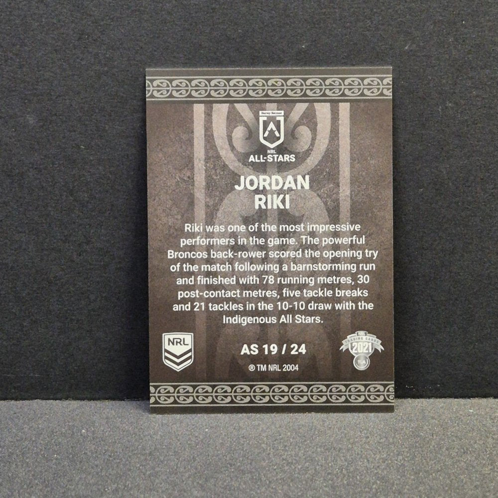 2021 NRL Elite - Maori All Stars - AS19 - Jordan Riki