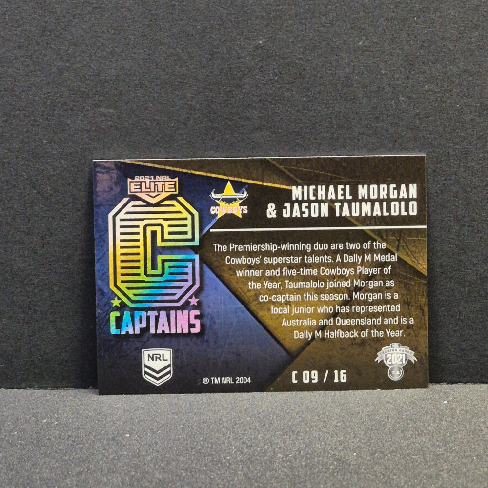 2021 NRL Traders Elite - Captains - C09 - Michael Morgan & Jason Taumalolo