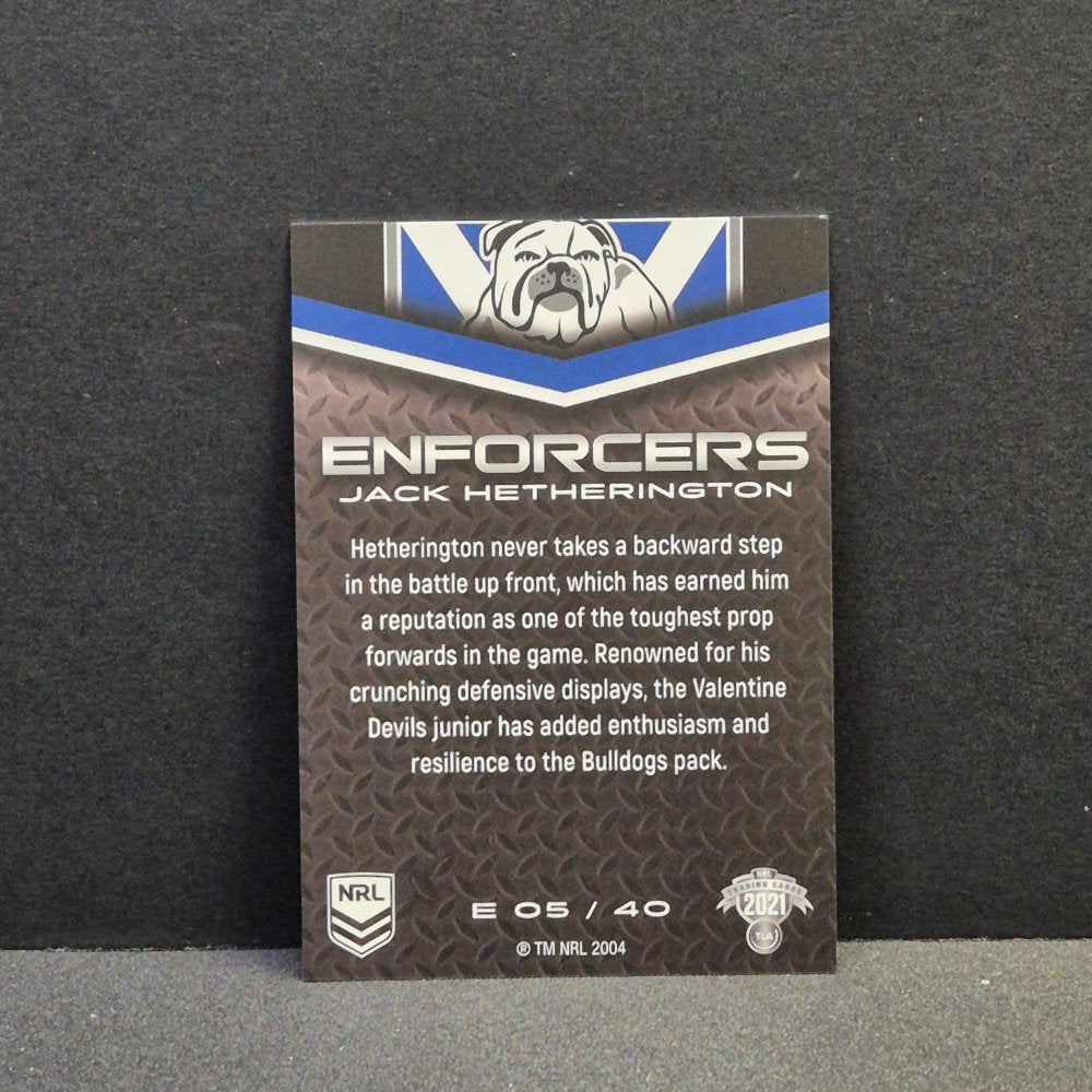 2021 NRL Elite - Enforcers - E05 - Jack Hetherington