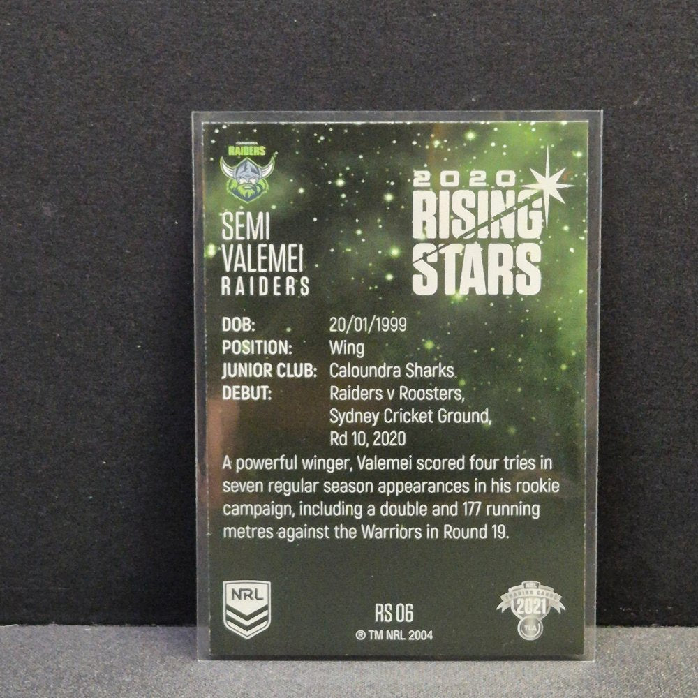 2021 NRL Traders - Rising Stars - RS06 - Semi Valemei