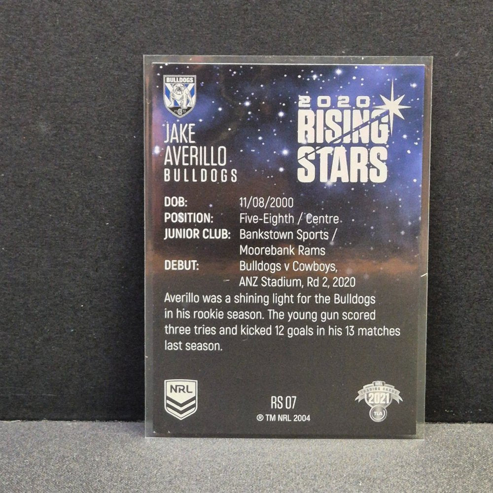 2021 NRL Traders - Rising Stars - RS07 - Jake Averillo