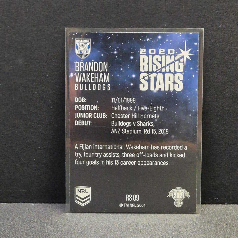 2021 NRL Traders - Rising Stars - RS09 - Brandon Wakeham