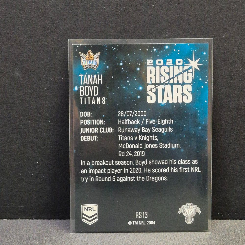 2021 NRL Traders - Rising Stars - RS13 - Tanah Boyd