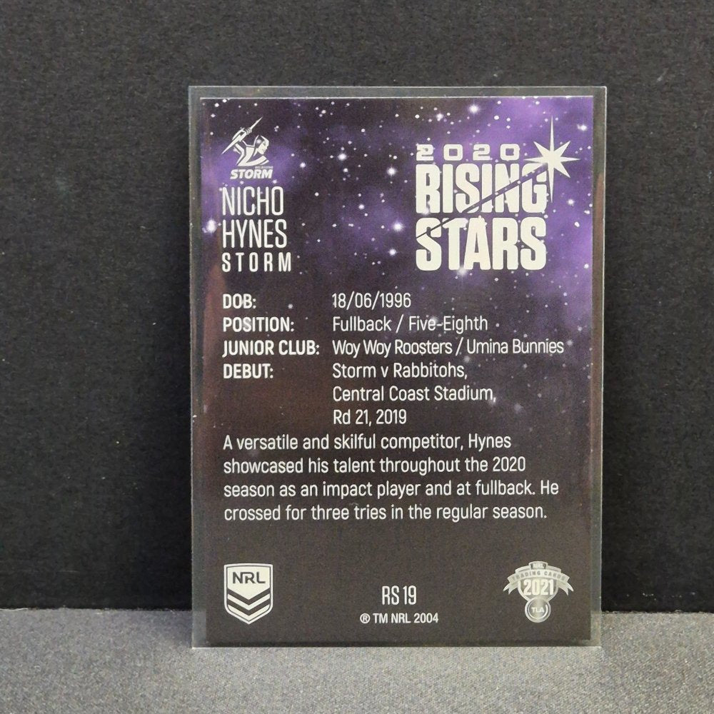 2021 NRL Traders - Rising Stars - RS19 - Nicho Hynes