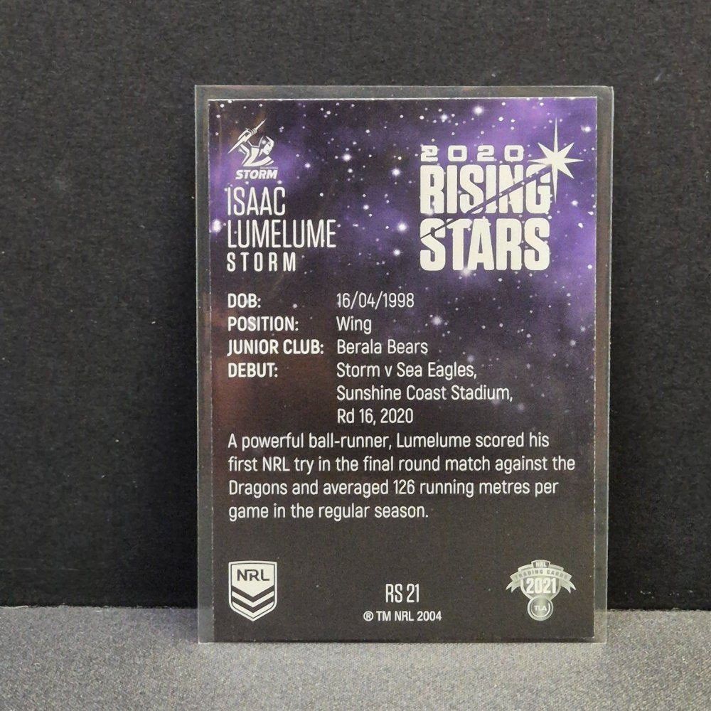 2021 NRL Traders - Rising Stars - RS21 - Isaac Lumelume
