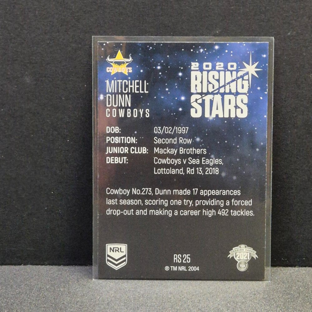 2021 NRL Traders - Rising Stars - RS25 - Mitchell Dunn