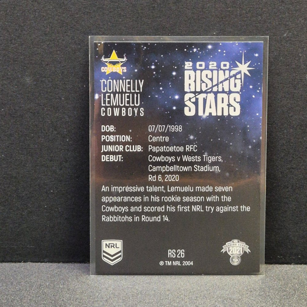 2021 NRL Traders - Rising Stars - RS26 - Connelly Lemuelu
