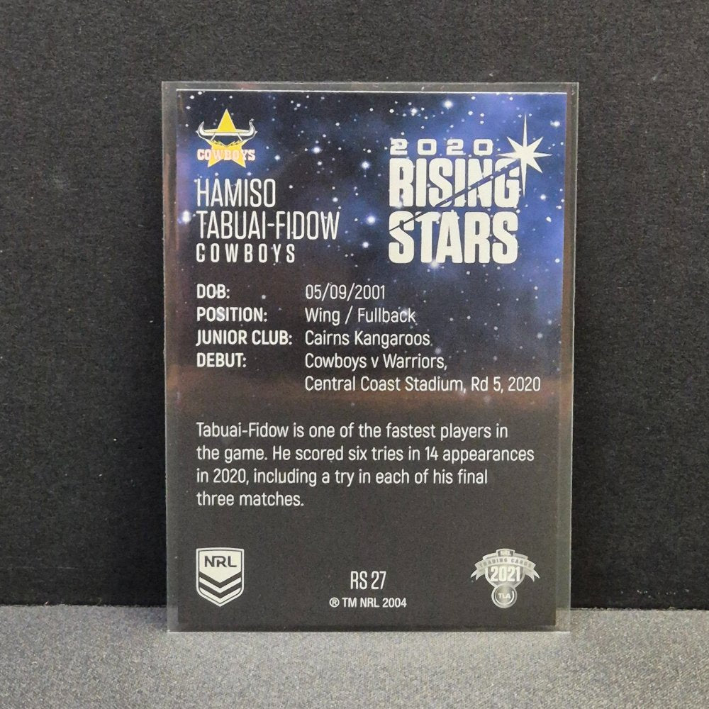 2021 NRL Traders - Rising Stars - RS27 - Hamiso Tabuai-Fidow