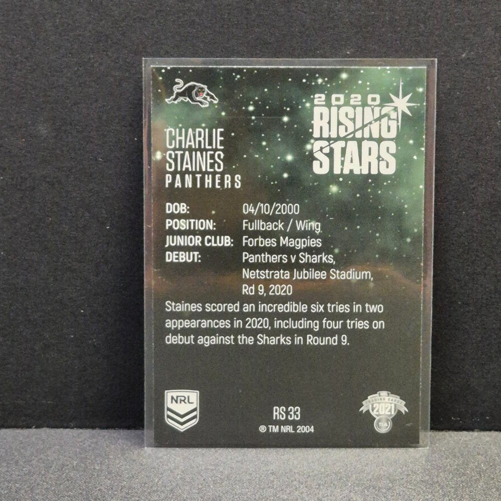 2021 NRL Traders - Rising Stars - RS33 - Charlie Staines